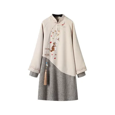 Dress Women Autumn And Winter Chinese Style Hanfu Cheongsam