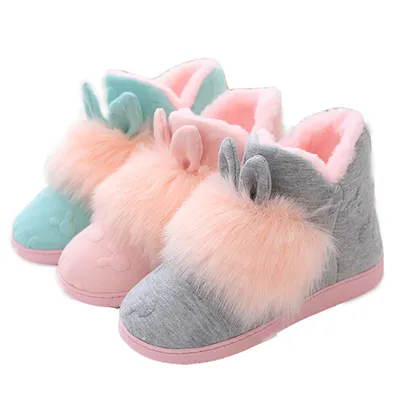 Winter High-Top Confinement Shoes Thick-Soled Large Size Plus Velvet