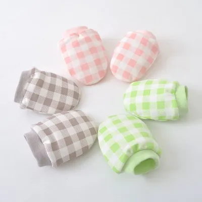 Fashion Cute Baby Cotton Gloves Anti-scratch Face
