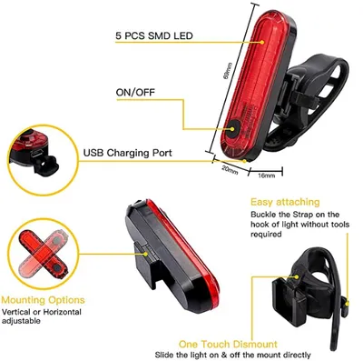 The New USB Charging Glare Cycling Light