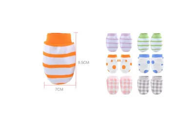 Fashion Cute Baby Cotton Gloves Anti-scratch Face