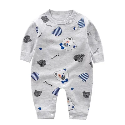 Baby Romper Long Sleeve Cartoon Printing Spring Autumn