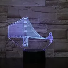 Manhattan Bridge Night Light Creative Gift Illusion Led Colorful Light