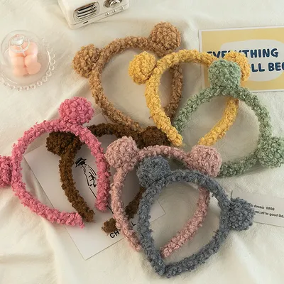 Korean Hair Ball Headband Plush Headband Cute Hair Accessories Net Red Headwear