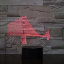 Manhattan Bridge Night Light Creative Gift Illusion Led Colorful Light