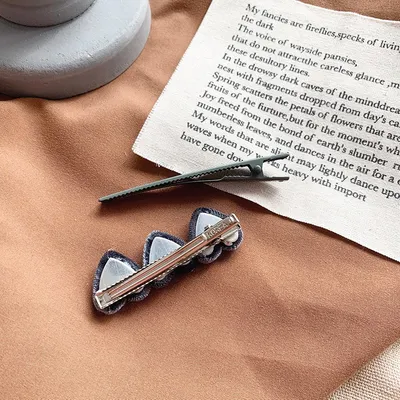Fashion Girl Retro Velvet Love Hair Clip Set