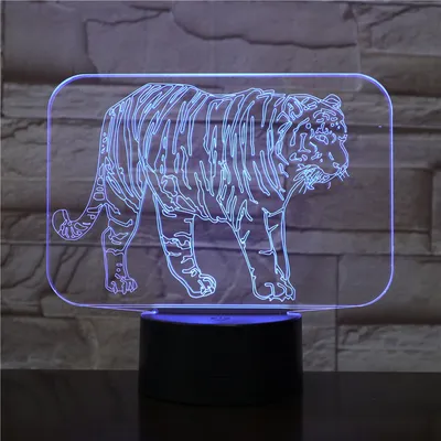 مستشعر اللمس Tiger Lampara Creative Led Night Light