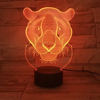 مستشعر اللمس Tiger Lampara Creative Led Night Light