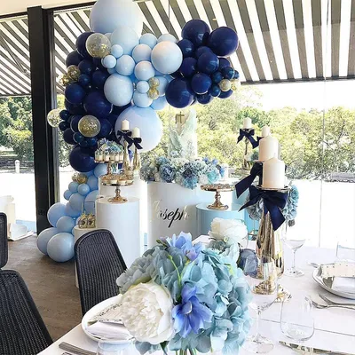 Blue 12 Inch Arch Bridge Balloon Party Decoration