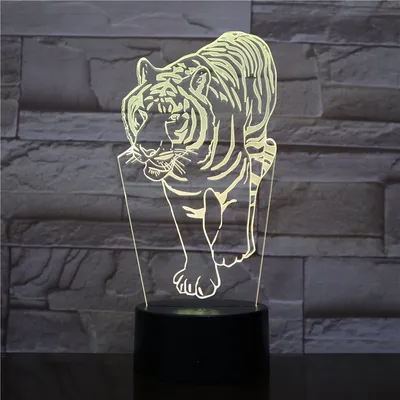 مستشعر اللمس Tiger Lampara Creative Led Night Light
