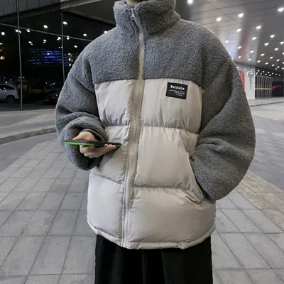 Lamb Wool Jacket Korean Fashion INS Hong Kong Wind Loose