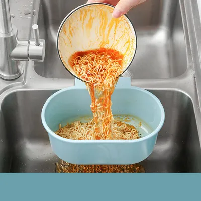 Garbage Filter Basket Kitchen Supplies Rack Household Sink Drain Hanging Basket