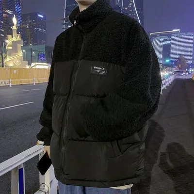 Lamb Wool Jacket Korean Fashion INS Hong Kong Wind Loose