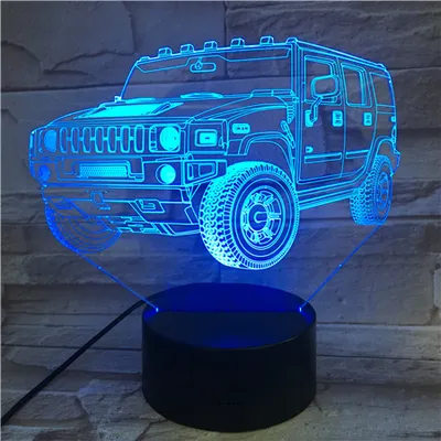 Gift Atmosphere Creative Bedroom Night Light 3D Light Touch