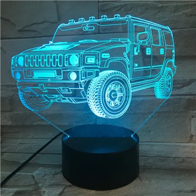 Gift Atmosphere Creative Bedroom Night Light 3D Light Touch
