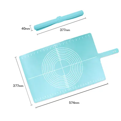Adjustable Thickness Silicone Kneading Pad With Roll Buckle