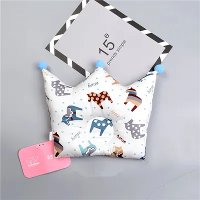 Crown Shaped Pillow Baby Pillow To Correct Head Deviation