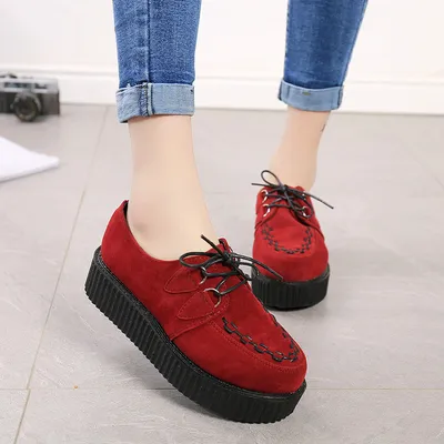 Harajuku British Style Retro Platform Shoes For Spring