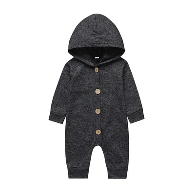 Hooded Single Breasted Baby Romper