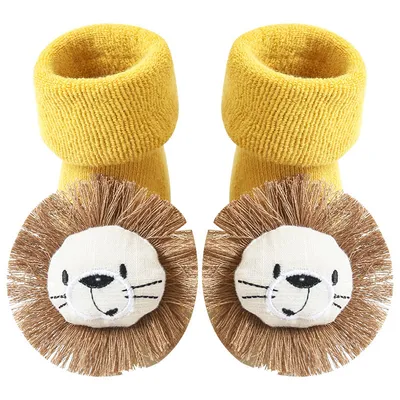 Cotton Baby Socks Girls Boys Rubber Anti Slip Floor Cartoon Kids Toddlers