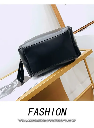 Fashion All-match Soft Leather Personalized School Bag