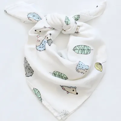 Bamboo Cotton Gauze Small Square Baby Saliva Towel