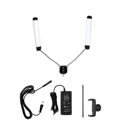 LED Double Head Photography Light 50W Double Arm Fill Light