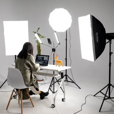LED Double Head Photography Light 50W Double Arm Fill Light