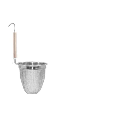 Stainless Steel Mesh Spider Food Dumpling Noodle Strainer 6-Inch Strainer Basket with Hook Handle