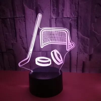 New Style Hockey Equipment 3D Light, Colorful Touch Led Visual Light