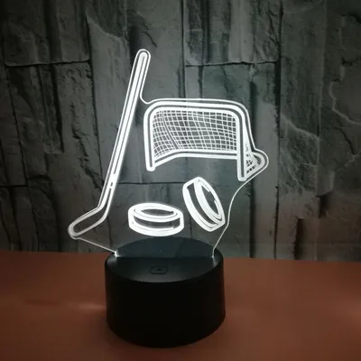 New Style Hockey Equipment 3D Light, Colorful Touch Led Visual Light