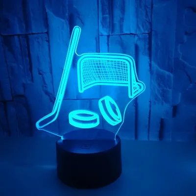 New Style Hockey Equipment 3D Light, Colorful Touch Led Visual Light