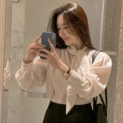 Korean Chic Niche French Neckline Is Loose And Versatile