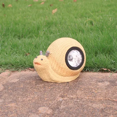 Cartoon Solar Lamp Resin Craft Ornaments Cast Light