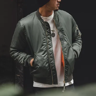 Men's Fashion Short Padded Bomber Jacket