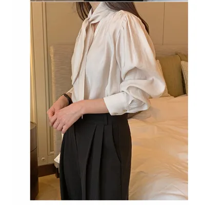 Korean Chic Niche French Neckline Is Loose And Versatile