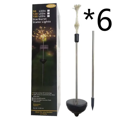 Solar firework lawn light