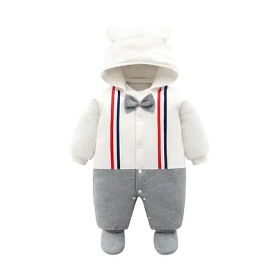 Winter warm baby onesie