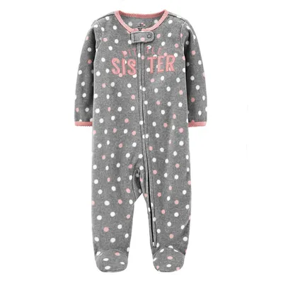 Baby wrap jumpsuit with zipper