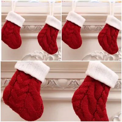Christmas Tableware Xmas Fork Bags Dinner Cutlery Holder Pocket