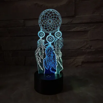 ضوء ليلي ثلاثي الأبعاد بتصميم الأحلام