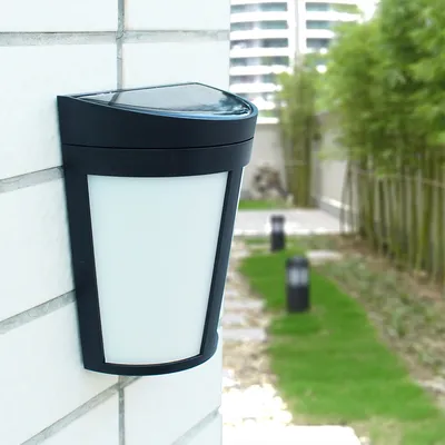 Solar wall lamp 6 LED outdoor waterproof light control decorative landscape lamp