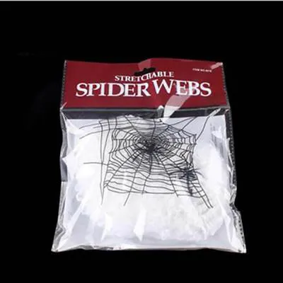 Plush spider web decoration