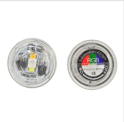 Remote control diving light 3CM diamond twist full color red green blue white warm white waterproof LED light