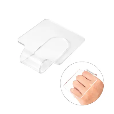 Acrylic hand-held paint mixing tray