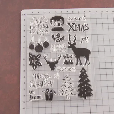 Photo album card hand account rubber stamp