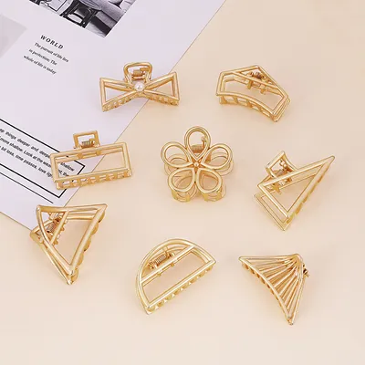 Golden hair accessory hair clip