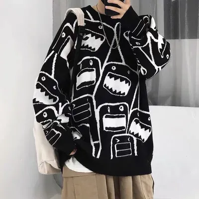 Cartoon Guochao Pullover