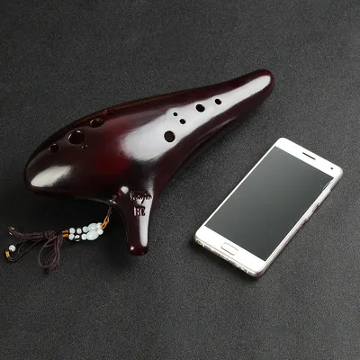 12 hole bass C key performance smoked ocarina