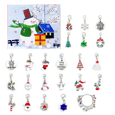 Christmas beaded bracelet gift Box set